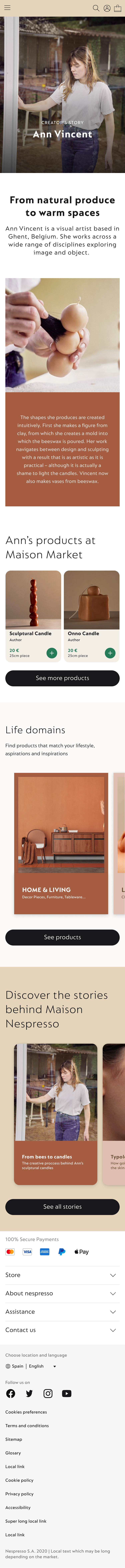 Maison Nespresso — creators stories